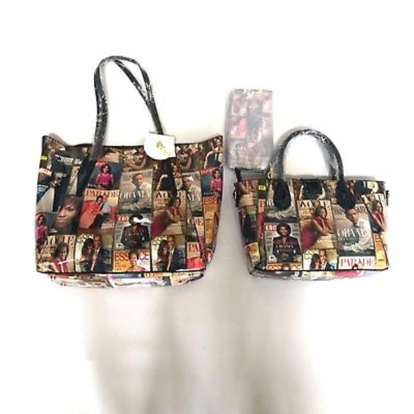 Michelle Obama Bag 3 in 1 Classic Tote Satchel and - Picture 6 of 6